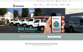 Termite Contractor Website Design | Termite Inspector Website Design | Pest Control Website Design | Termite Business Website
